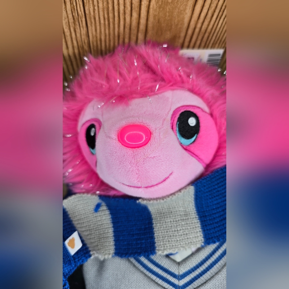 New Build-A-Bear Pink Sloth With Ravenclaw Costume‎ - Picture 10 of 12